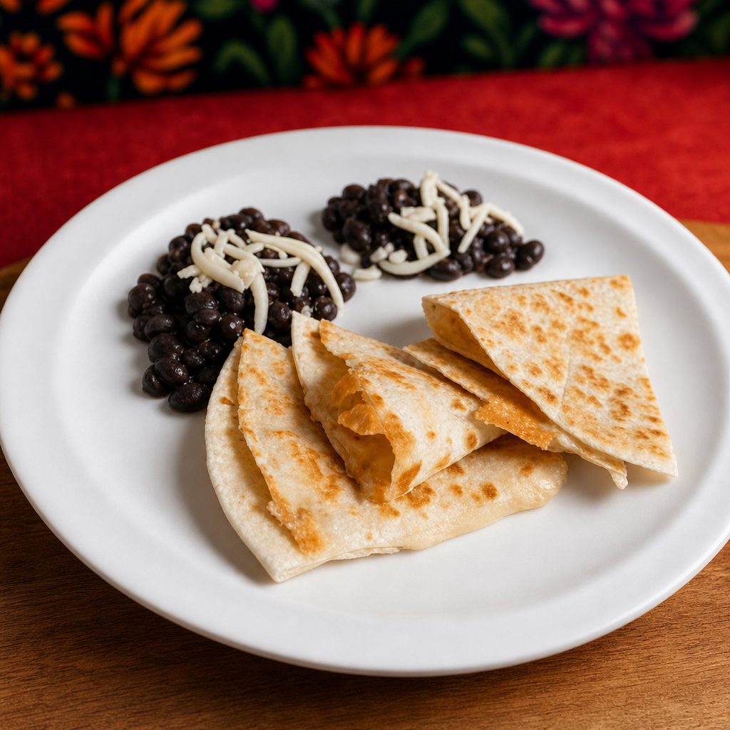 Sweet Potato & Black Bean Quesadilla.