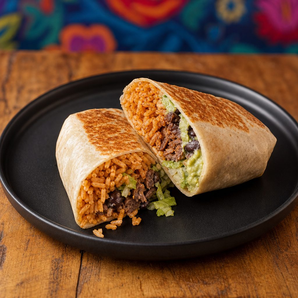 Carne Asada Spicy Burrito.