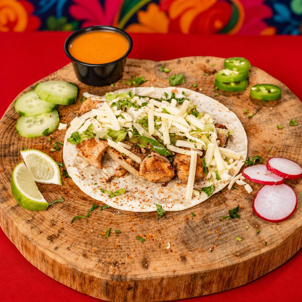 Chicken Fajita Taco.