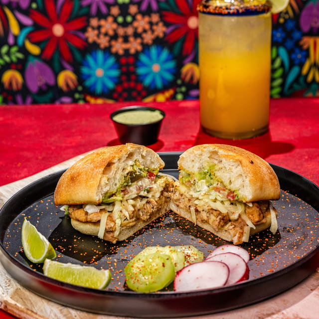 Tinga Chicken Torta.