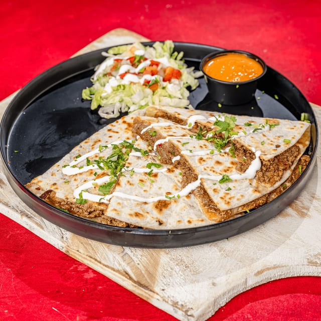 Ground Beef Quesadilla.