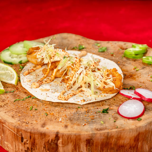 Fried Shrimp Taco.