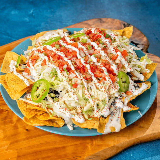 No Meat Nachos.