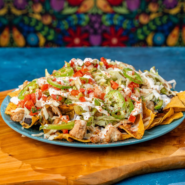 Grilled Chicken Nachos.