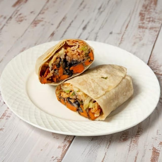 Sweet Potato & Black Bean Burrito.