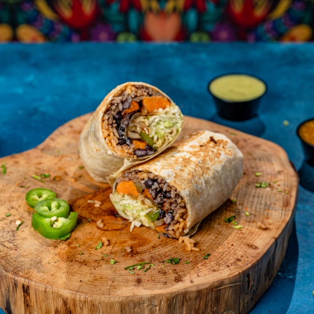 Sweet Potato & Black Bean Burrito.