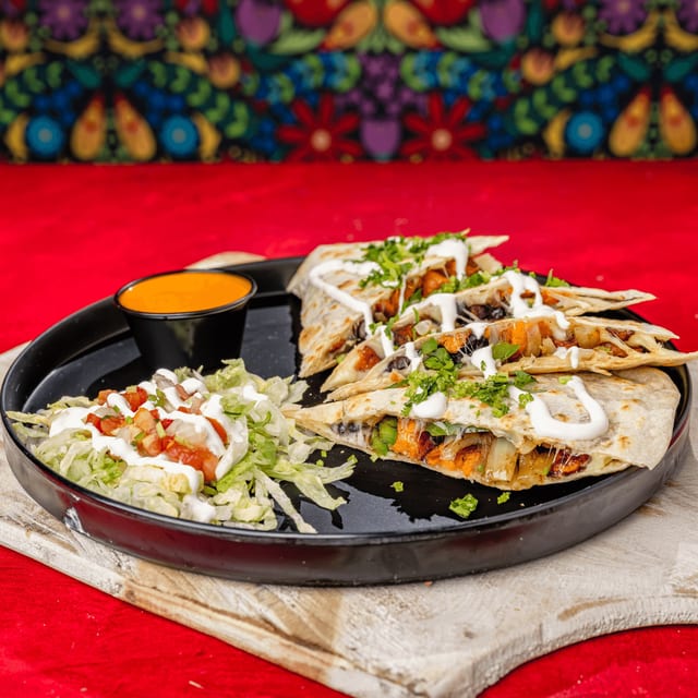 No Meat Quesadilla.