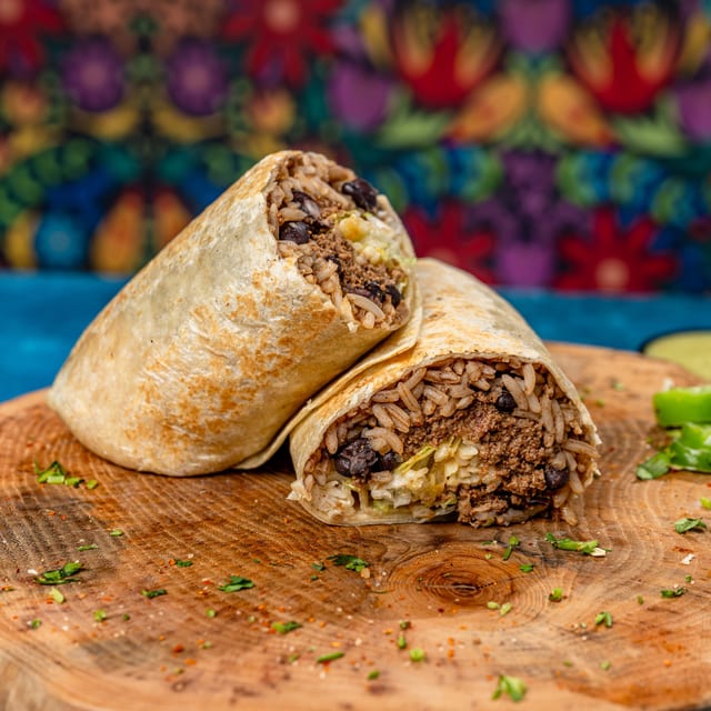 Ground Beef Burrito.