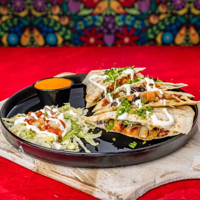 No Meat Quesadilla.