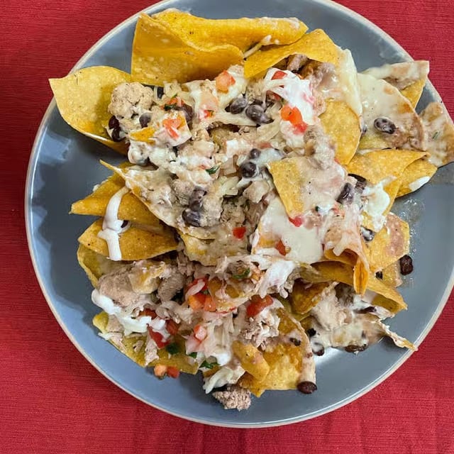 Grilled Chicken Nachos.