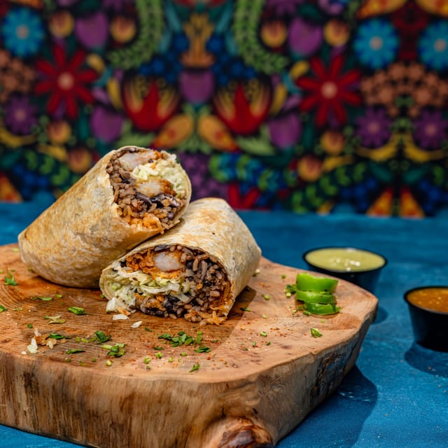 Fried Shrimp Burrito.