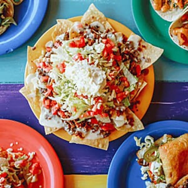 Sweet Potato & Black Beans Nachos.