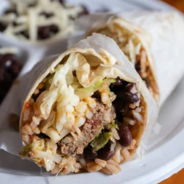 No Meat Burrito.