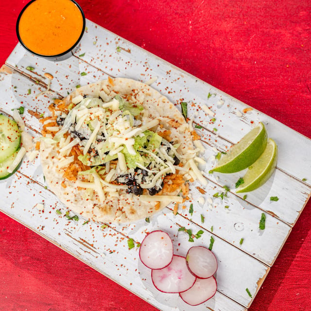 Rice and Beans Taco.