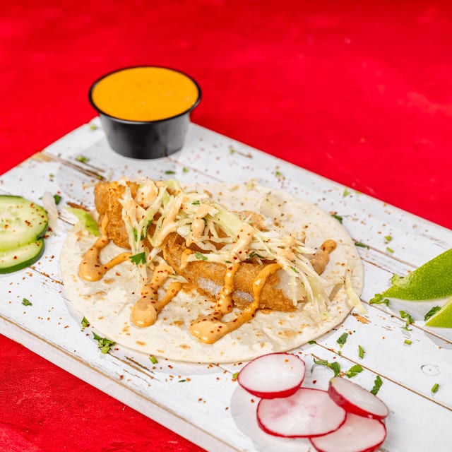 Fried Fish Taco.