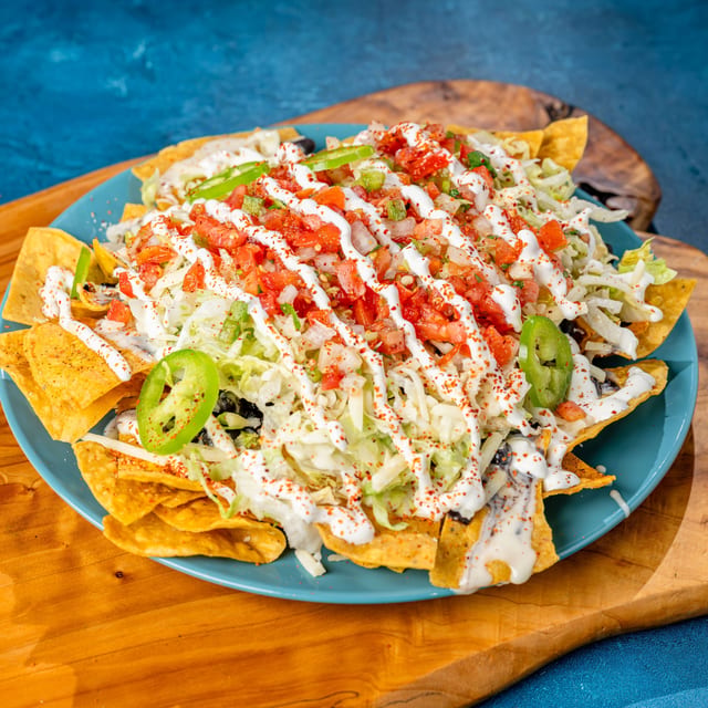 No Meat Nachos.
