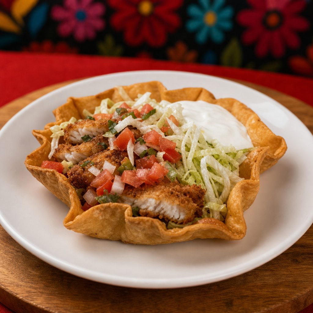 Fried Fish Salad.