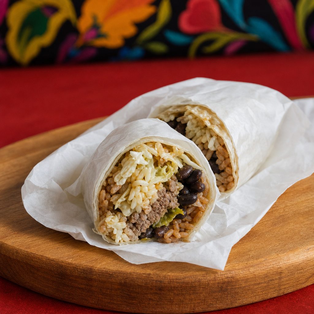 No Meat Burrito.