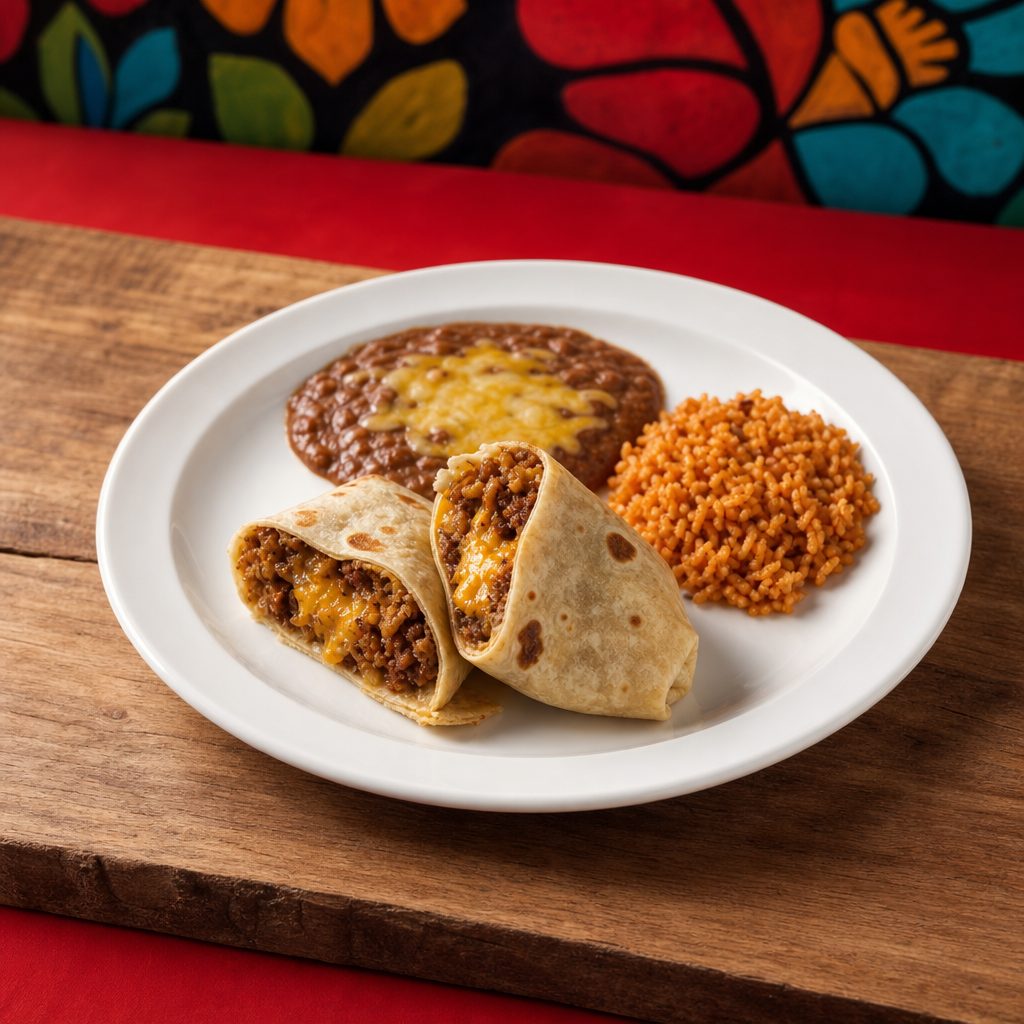 Kid's Burrito Meal.