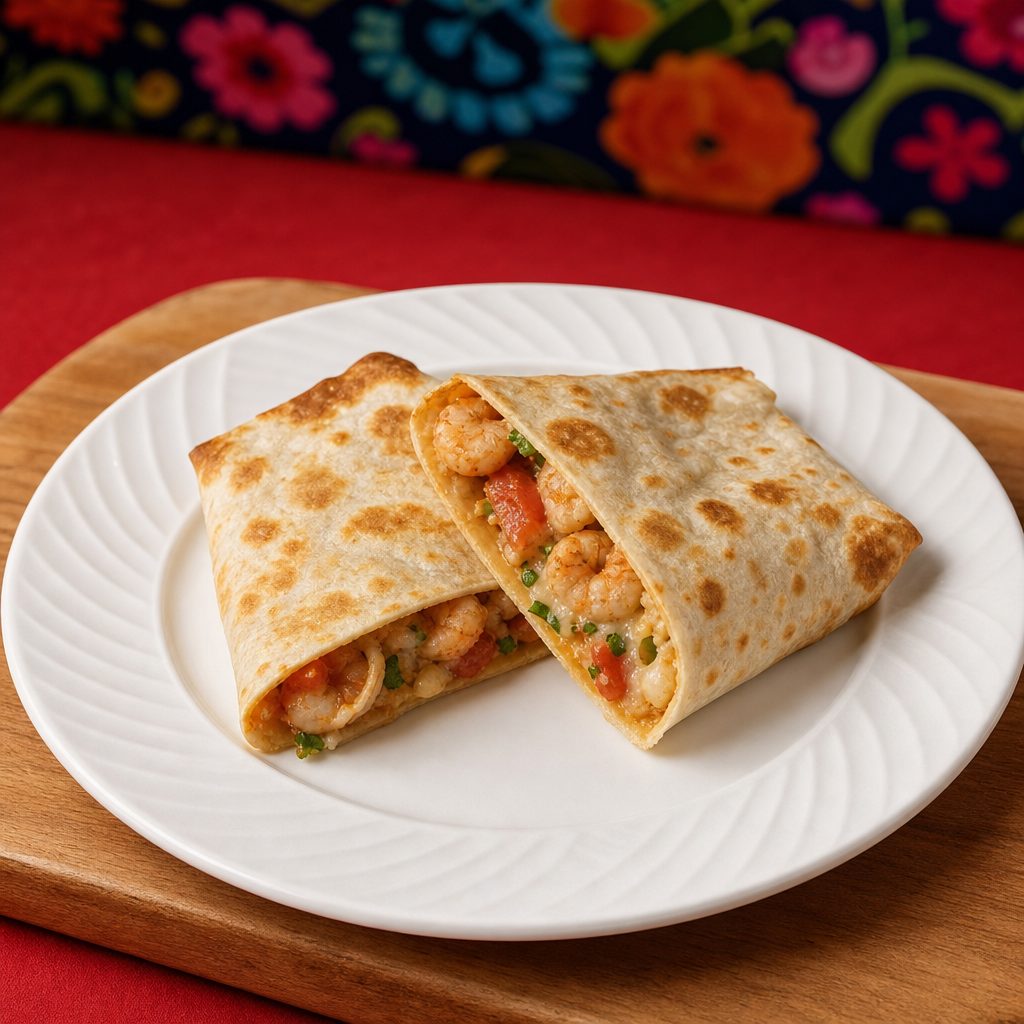 Grilled Shrimp Quesadilla.