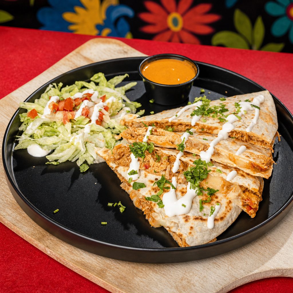Tinga Chicken Quesadilla.