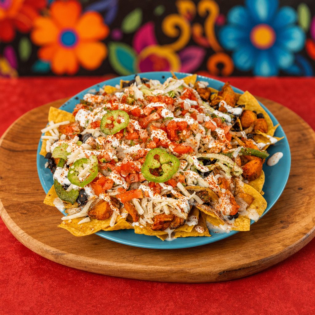 Chicken Fajita Nachos.