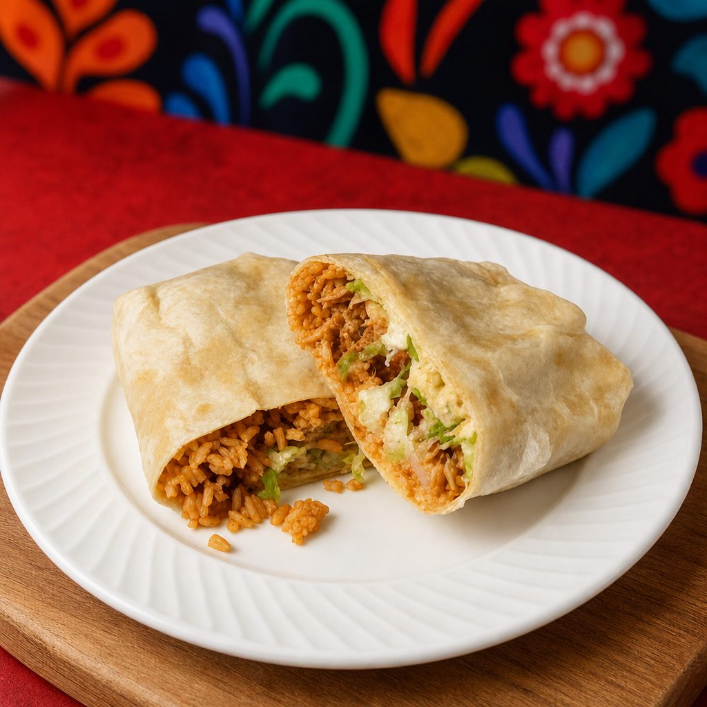Tinga Chicken Burrito.