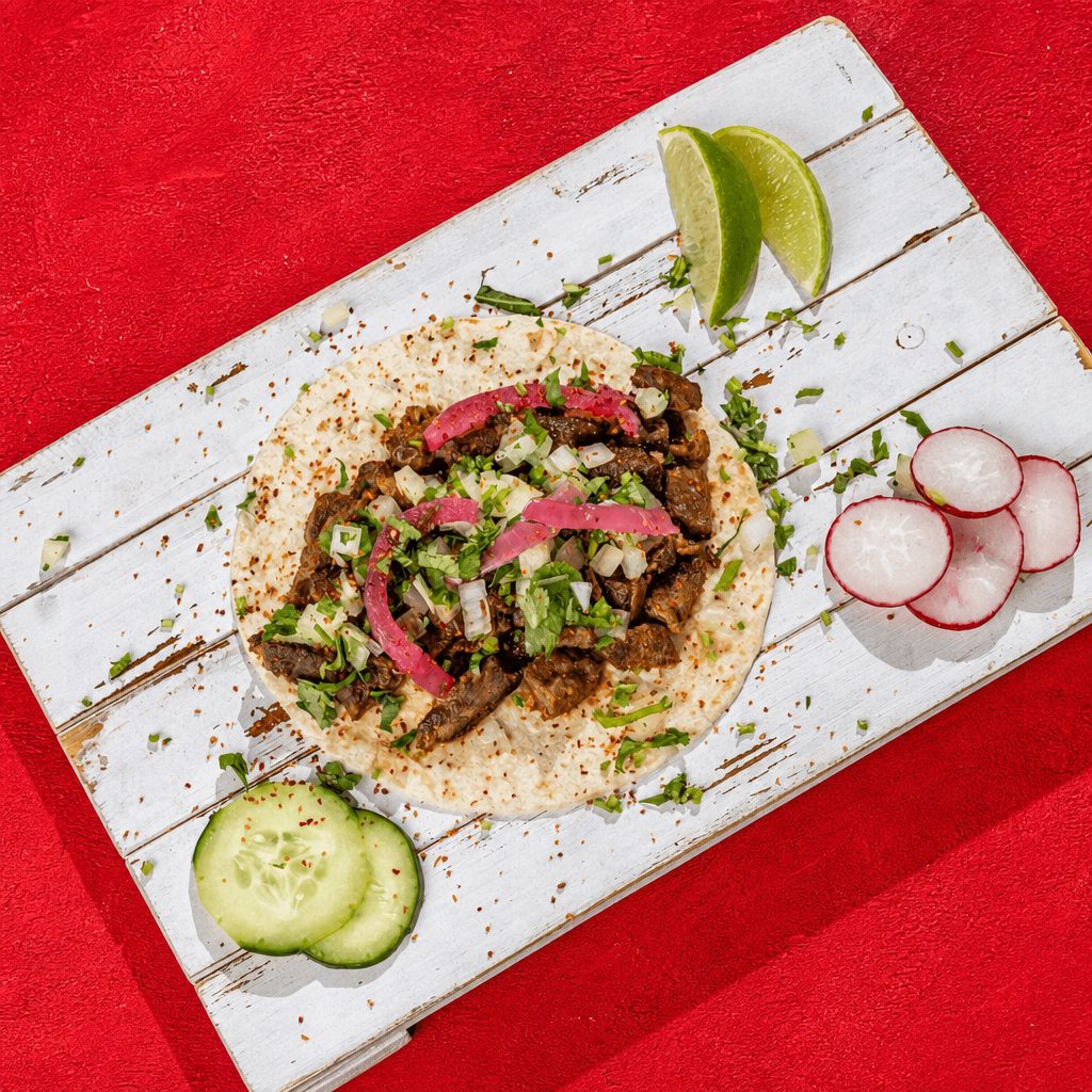 Carne Asada Spicy Taco.