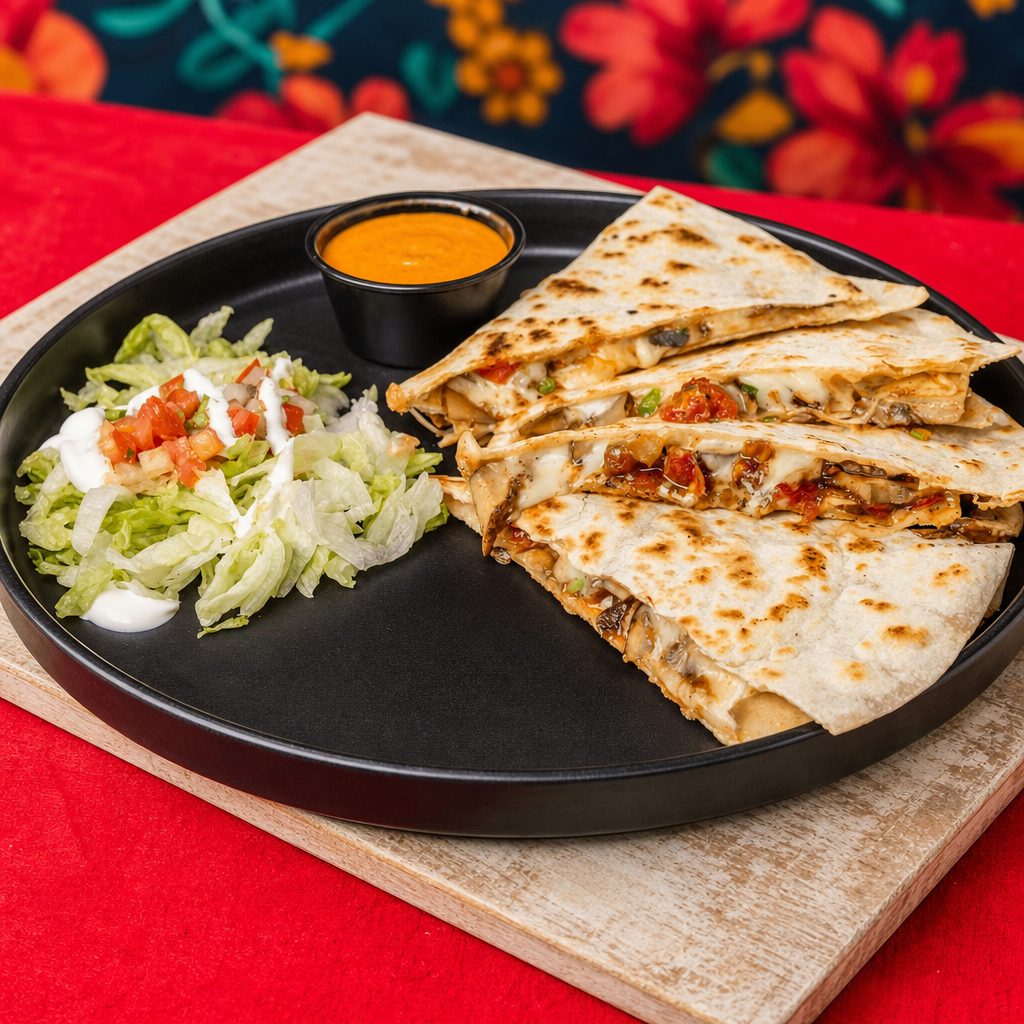 Portobello Quesadilla.
