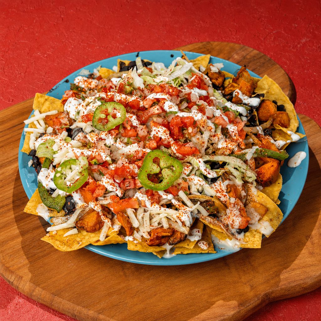 Chicken Fajita Nachos.