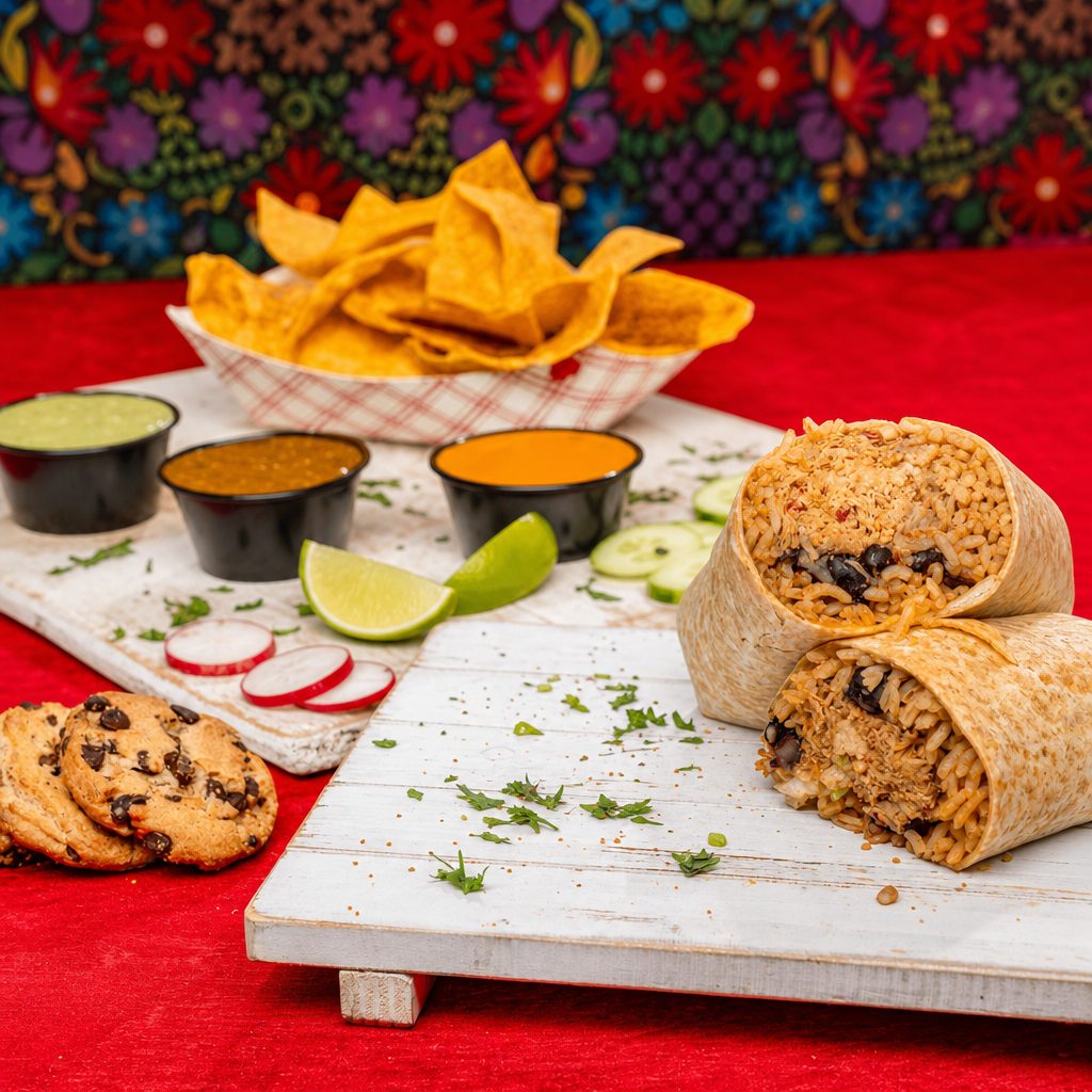 Premium Burrito Boxed Lunch.