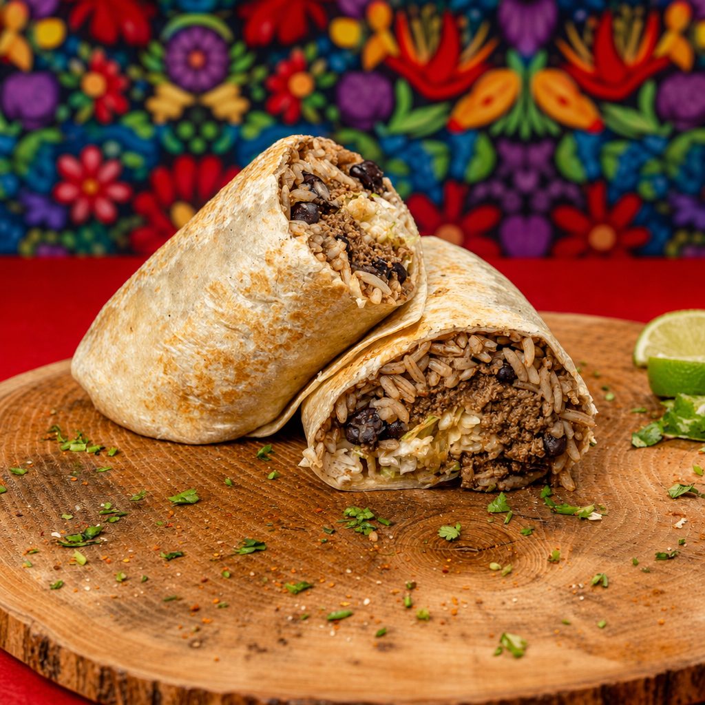 Ground Beef Burrito.