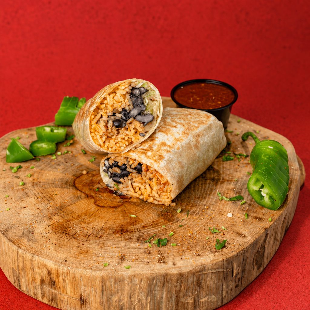 No Meat Burrito.