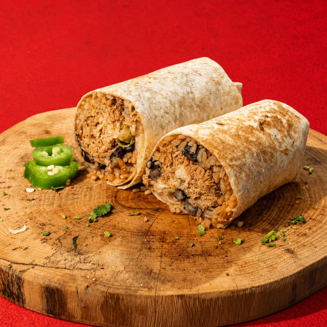 Tinga Chicken Burrito.