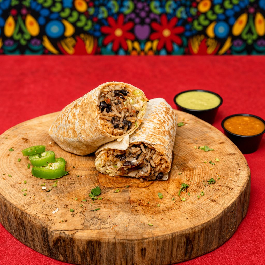 Portobello Mushroom Burrito.