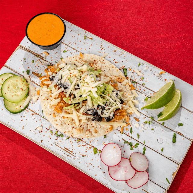 Rice and Beans Taco.