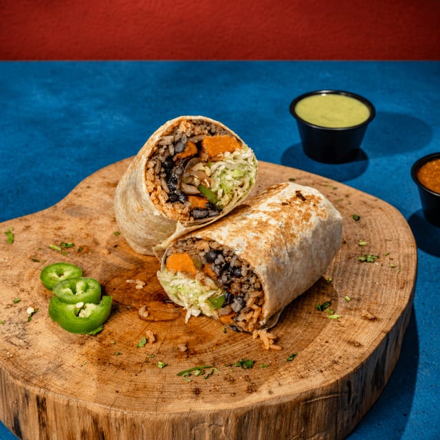 Sweet Potato & Black Bean Burrito.