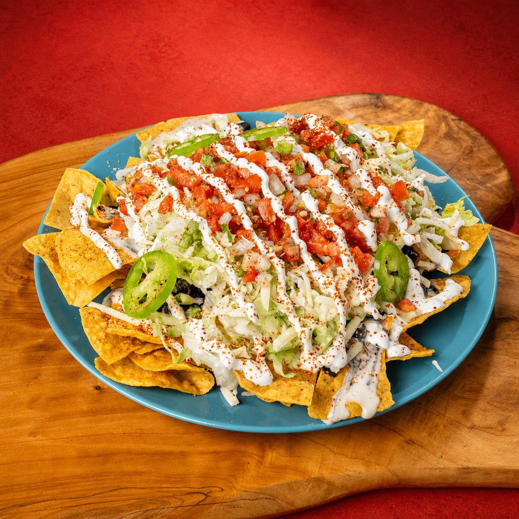 No Meat Nachos.