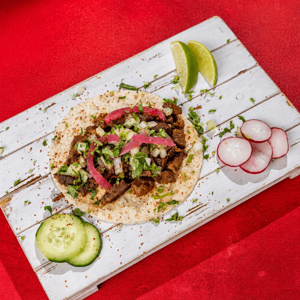 Carne Asada Spicy Taco.