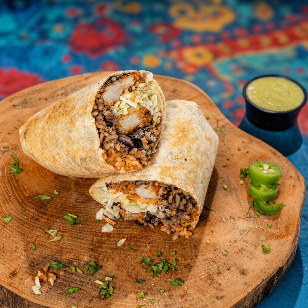 Fried Fish Burrito.