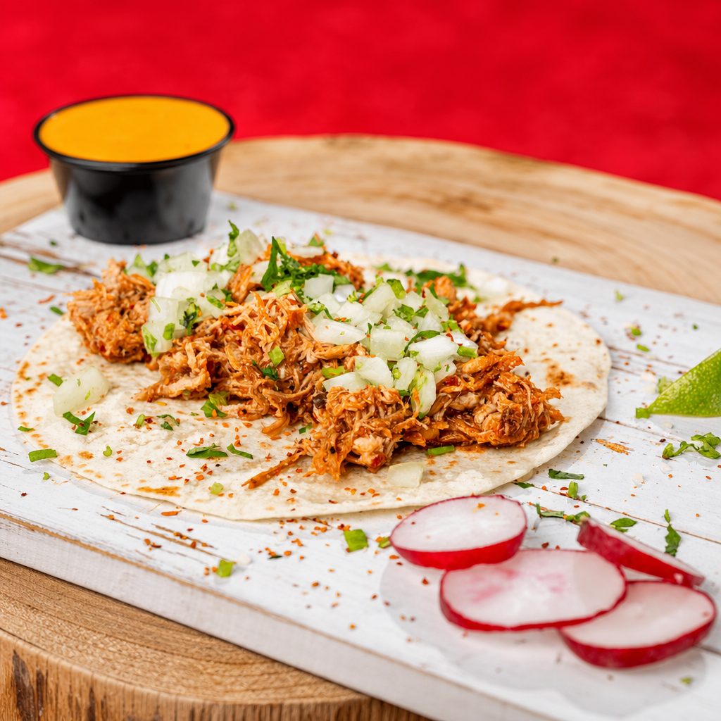Tinga Chicken Taco.