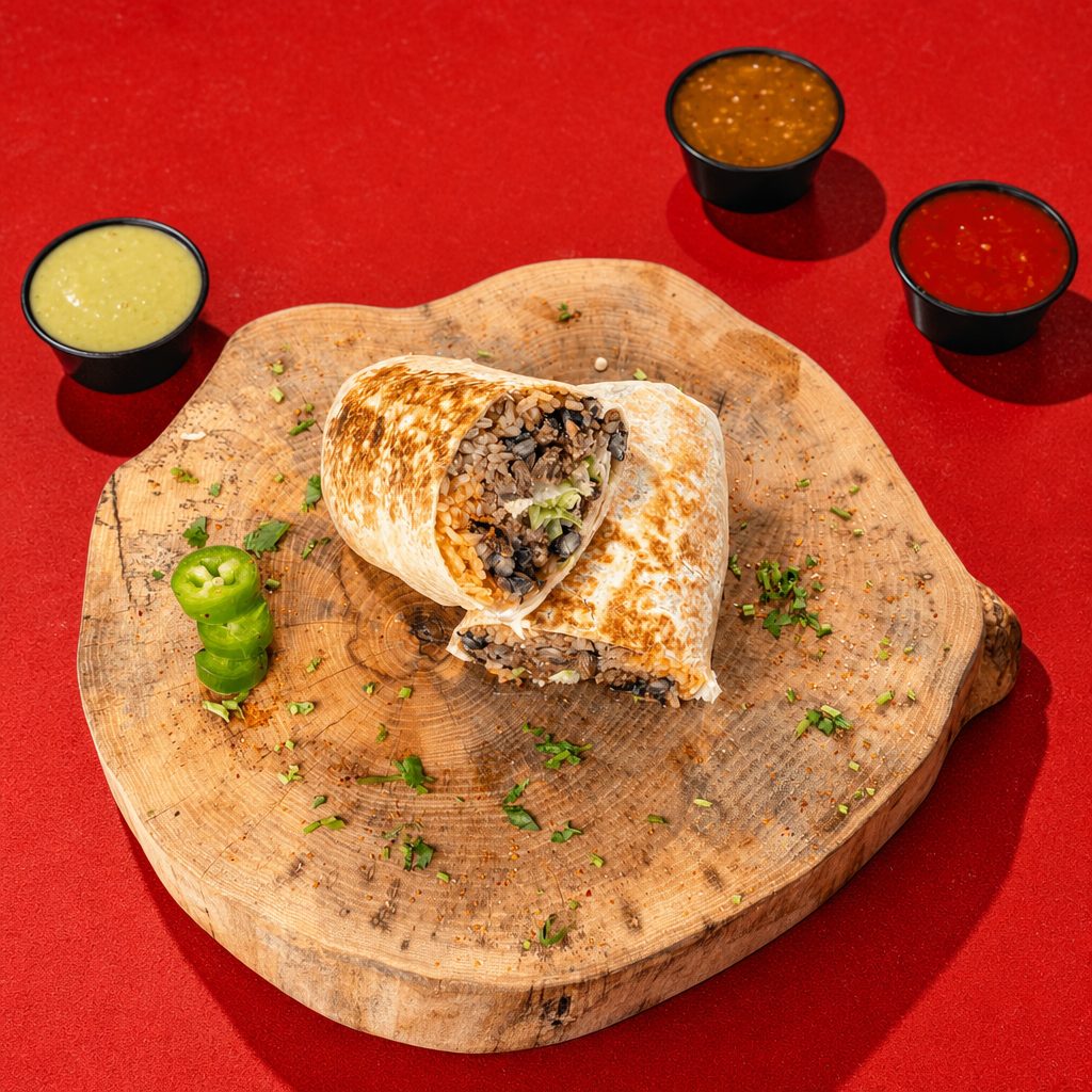 Carne Asada Spicy Burrito.