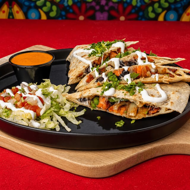 Sweet Potato & Black Bean Quesadilla.