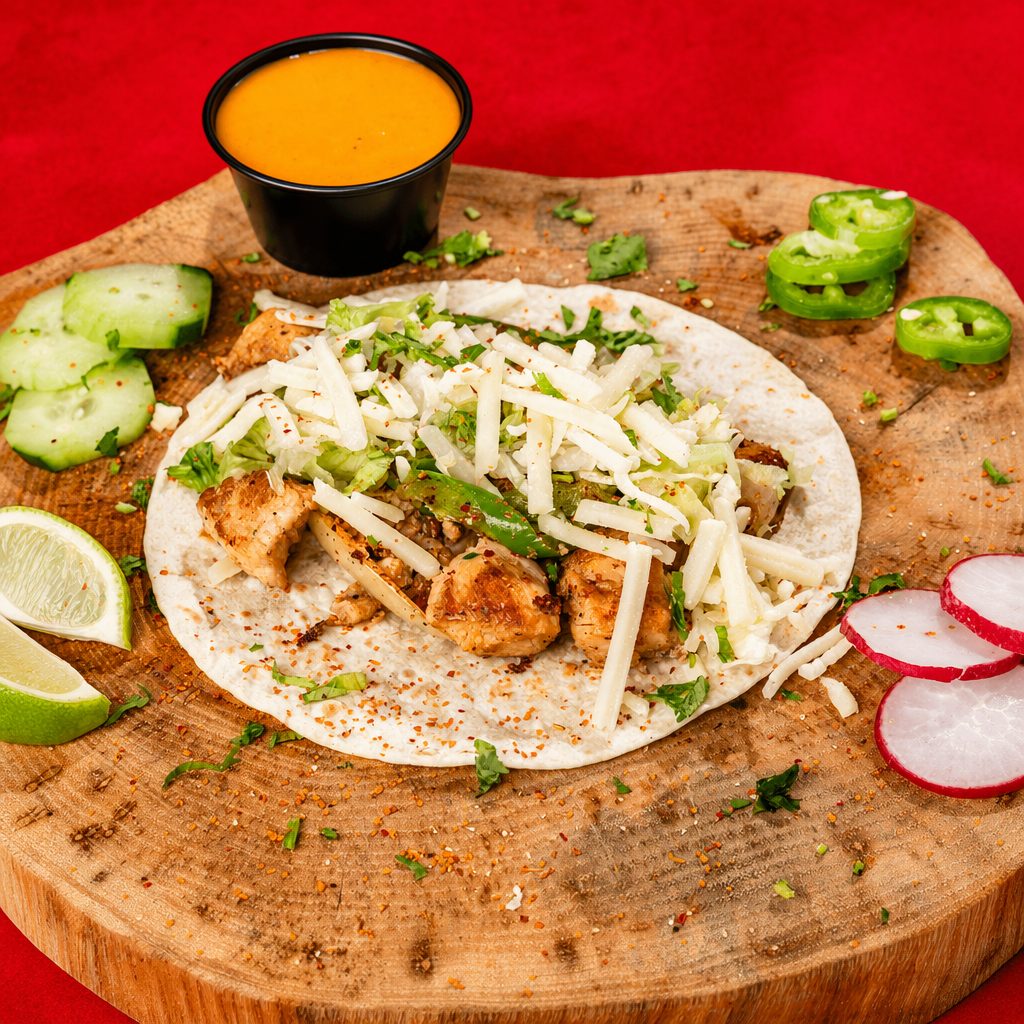 Chicken Fajita Taco.